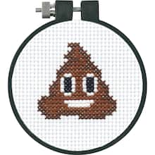 Shop For The Dimensions Counted Cross Stitch Kit Pile Of Poo Emoji At Michaels